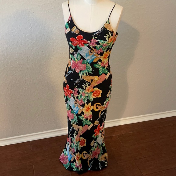 Nicole Miller Maxi Tropical Print - Picture 6 of 8